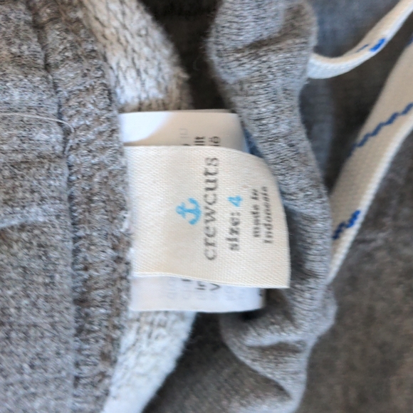 Crewcuts J Crew Boys Grey Sweatpant Joggers Size 4 - Picture 3 of 3